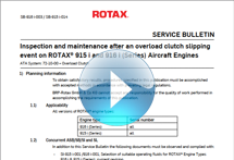 SB-916 i-003 / SB-915 i-014 Inspection and maintenance after an overload clutch slipping event on ROTAX® 915 i and 916 i (Series) Aircraft Engines